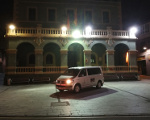 Taxi en Tineo, ante el Ayuntamiento